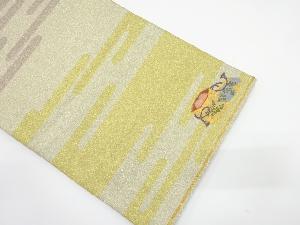 ヱ霞に貝桶模様織り出し　袋帯